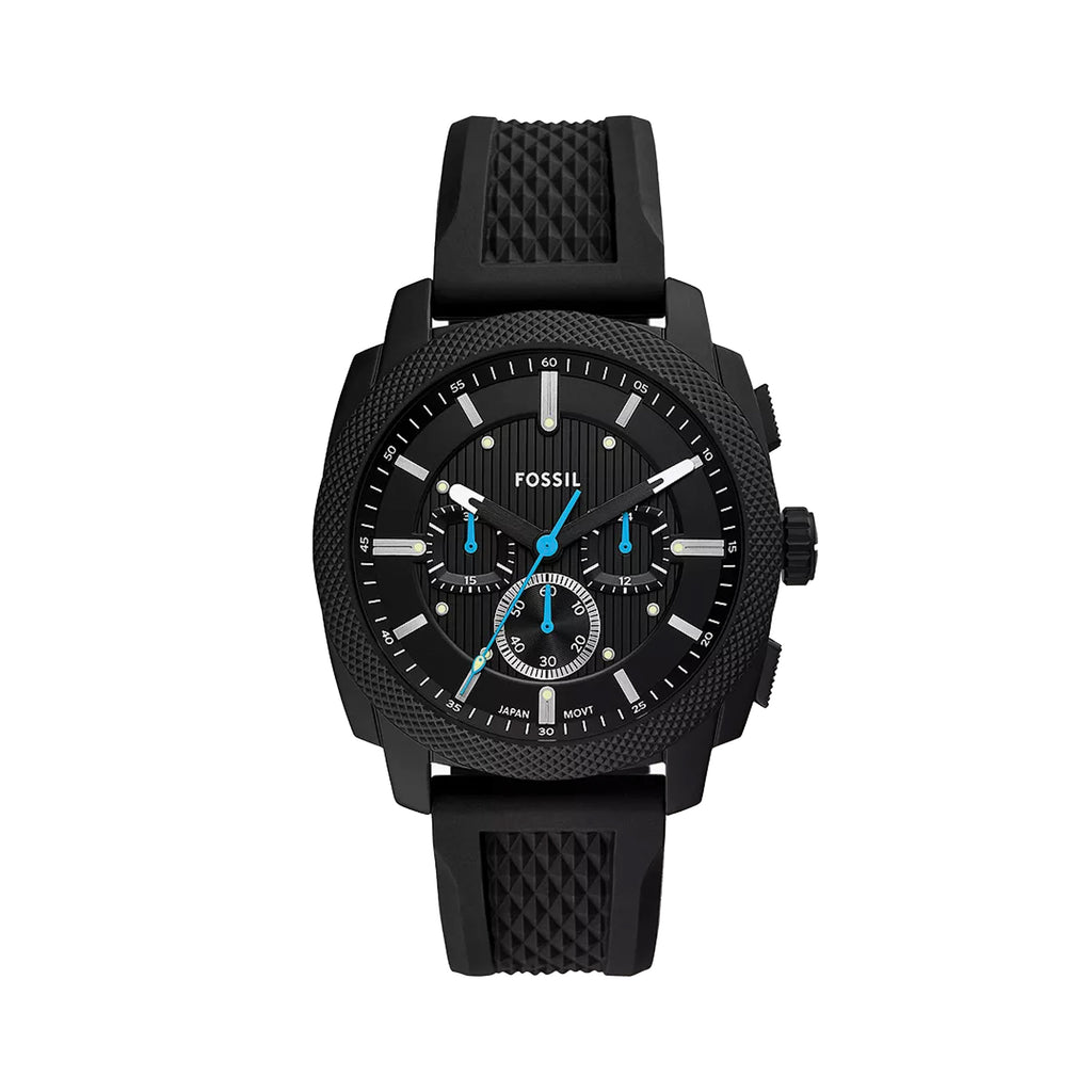 Fossil Machine Chronograph Black Silicone Watch FS6099