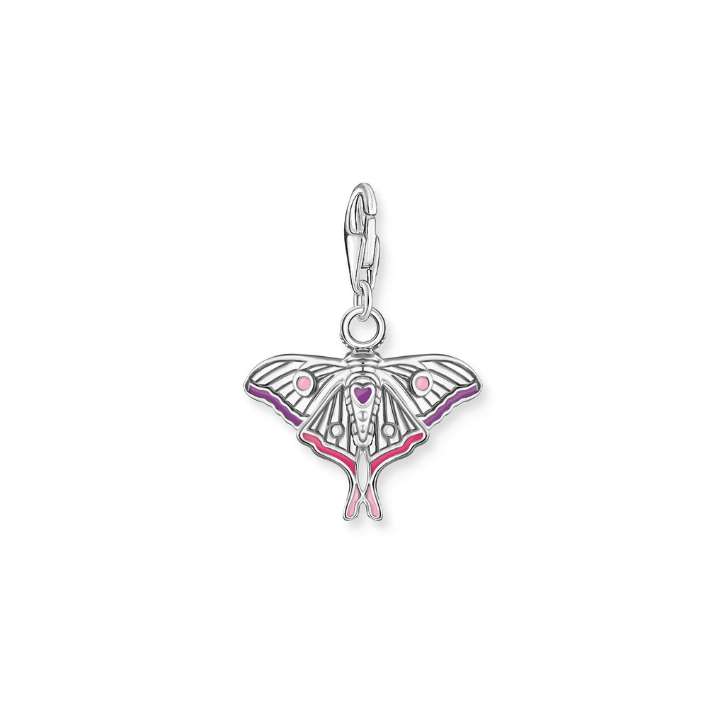 Thomas Sabo Sterling Silver Cubic Zirconia Colourful Moth Ch