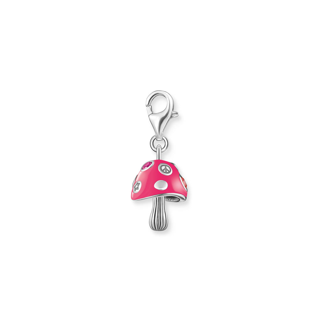 Thomas Sabo Silver Cubic Zirconia Colourful Mushroom Charm C