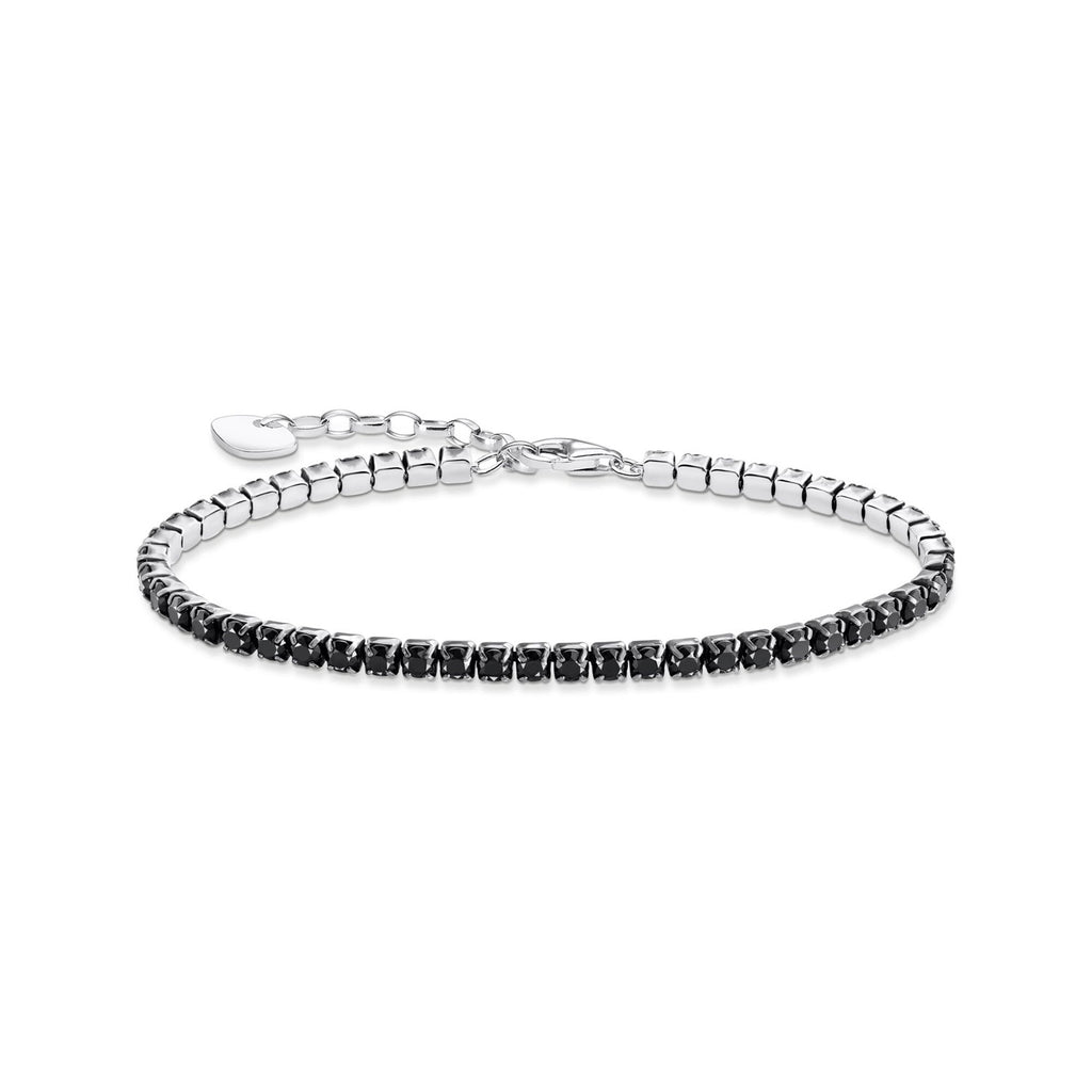 Thomas Sabo Black Cubic Zirconia Tennis Bracelet TA2167BCZ