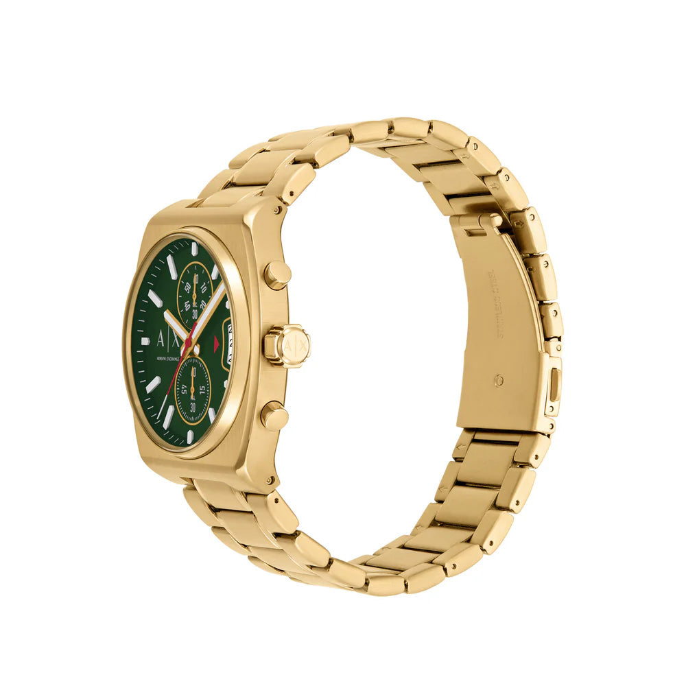 Armani Exchange Oliver Chronograph Gold Tone Watch AX2822 | Hoskings ...
