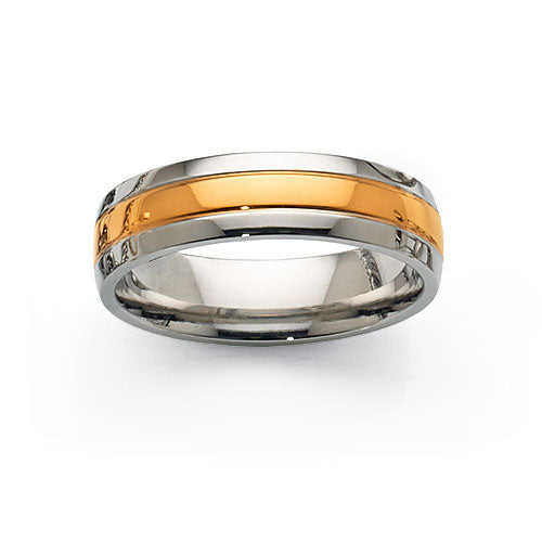 Stainless Steel 2-Tone Ring