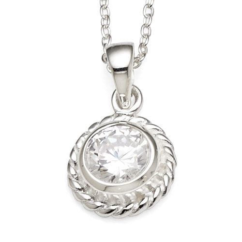 Sterling Silver Cubic Zirconia Necklet