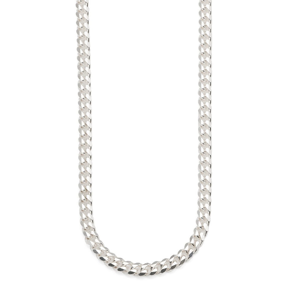 Sterling Silver Diamond Cut 3.5mm Curb Chain