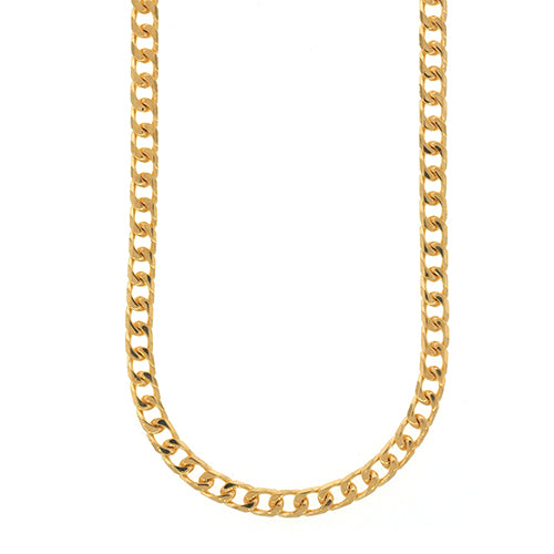 9ct Gold 55cm Solid Curb Chain