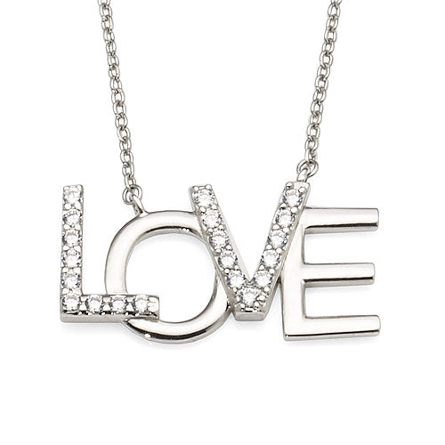 Sterling Silver 'LOVE' Pendant