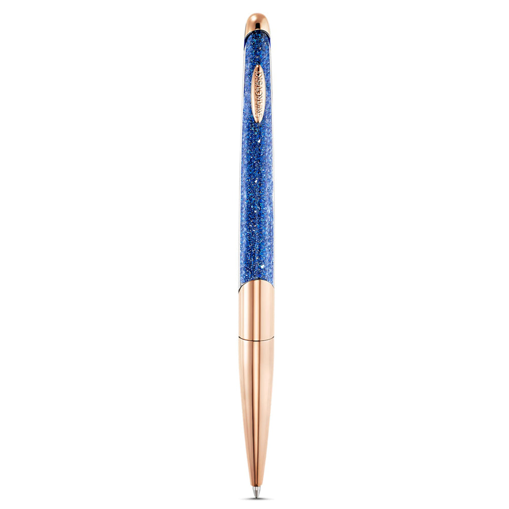 Swarovski Blue Crystalline Nova Rose-Tone Ballpoint Pen 5534