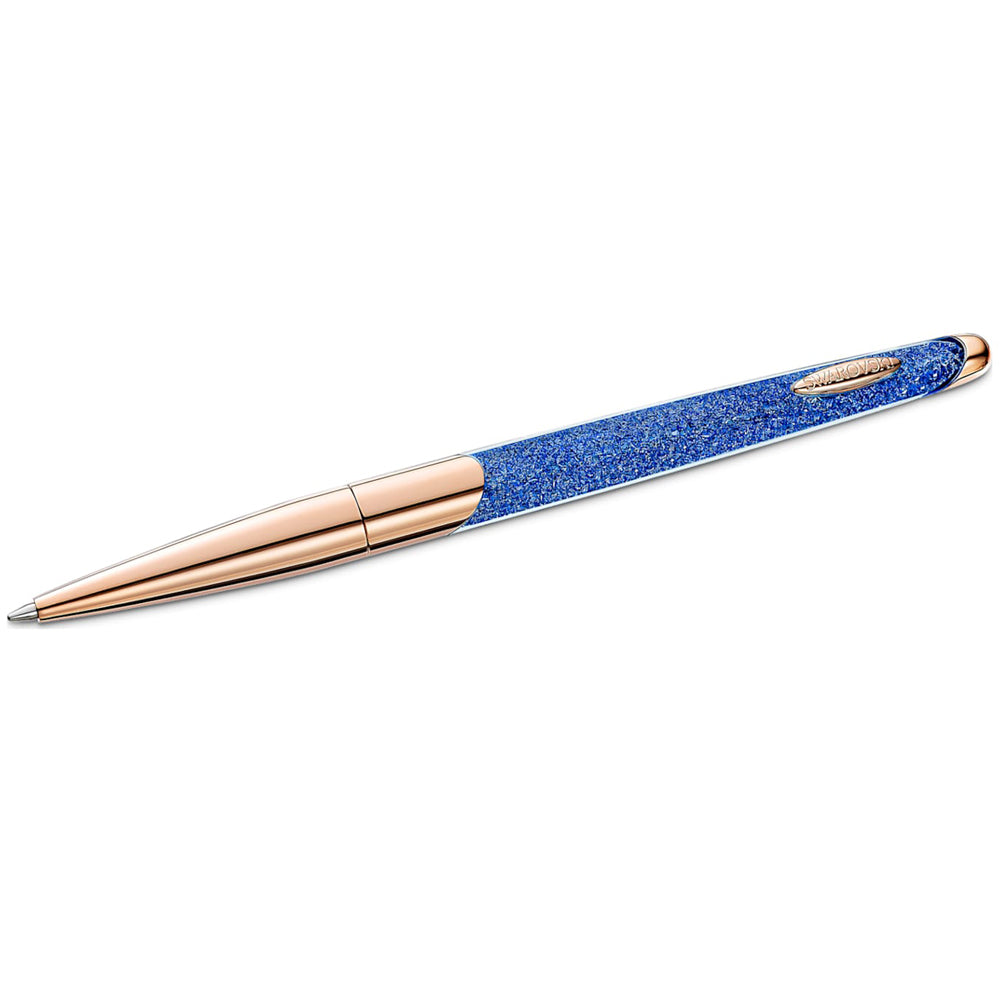 Swarovski Blue Crystalline Nova Rose-Tone Ballpoint Pen 5534