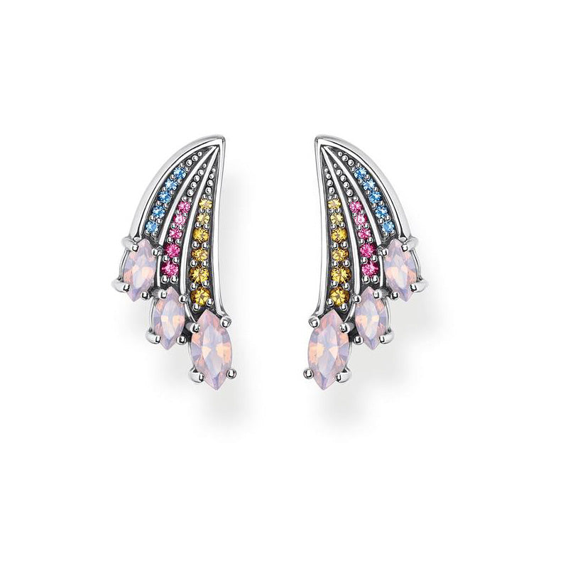 Thomas Sabo Hummingbird Wing Sterling Silver Stud Earrings T