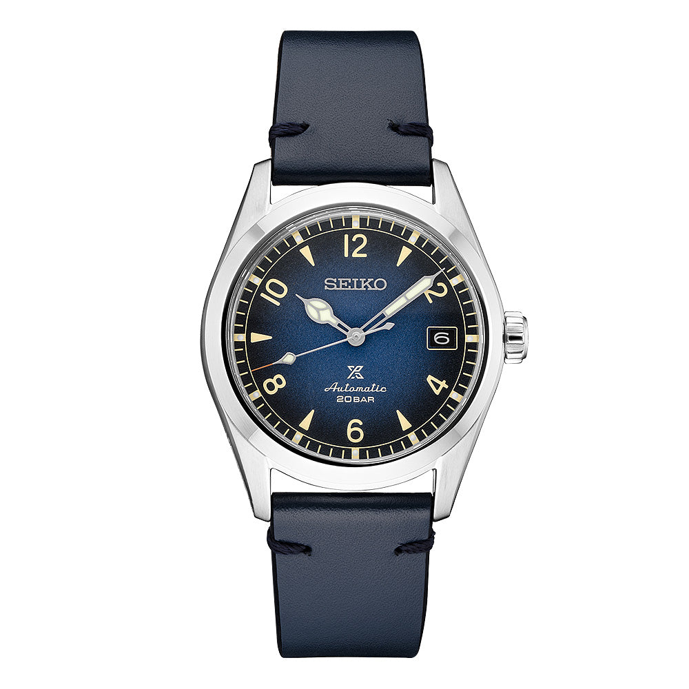 Seiko Prospex 'Alpinist'  Automatic Leather Strap Watch SPB1