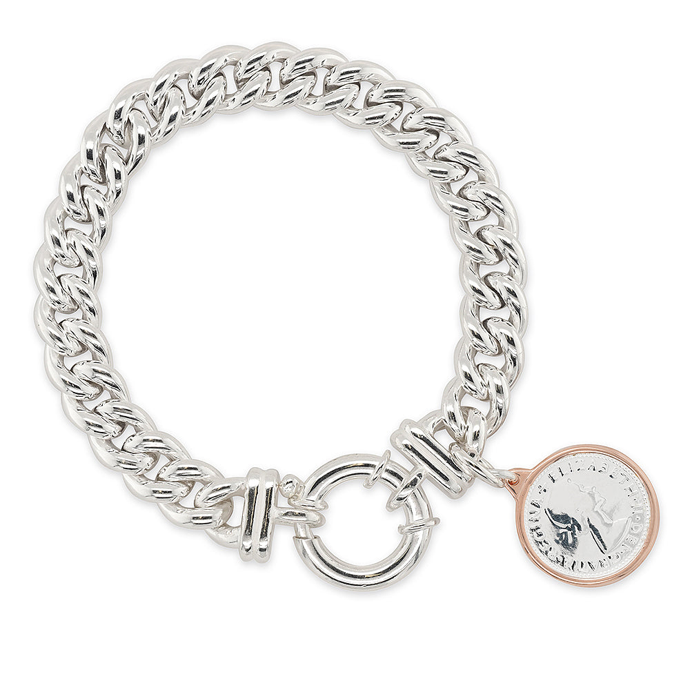 Von Treskow Small Mama Sixpence Coin Bracelet VTB339-VTC04