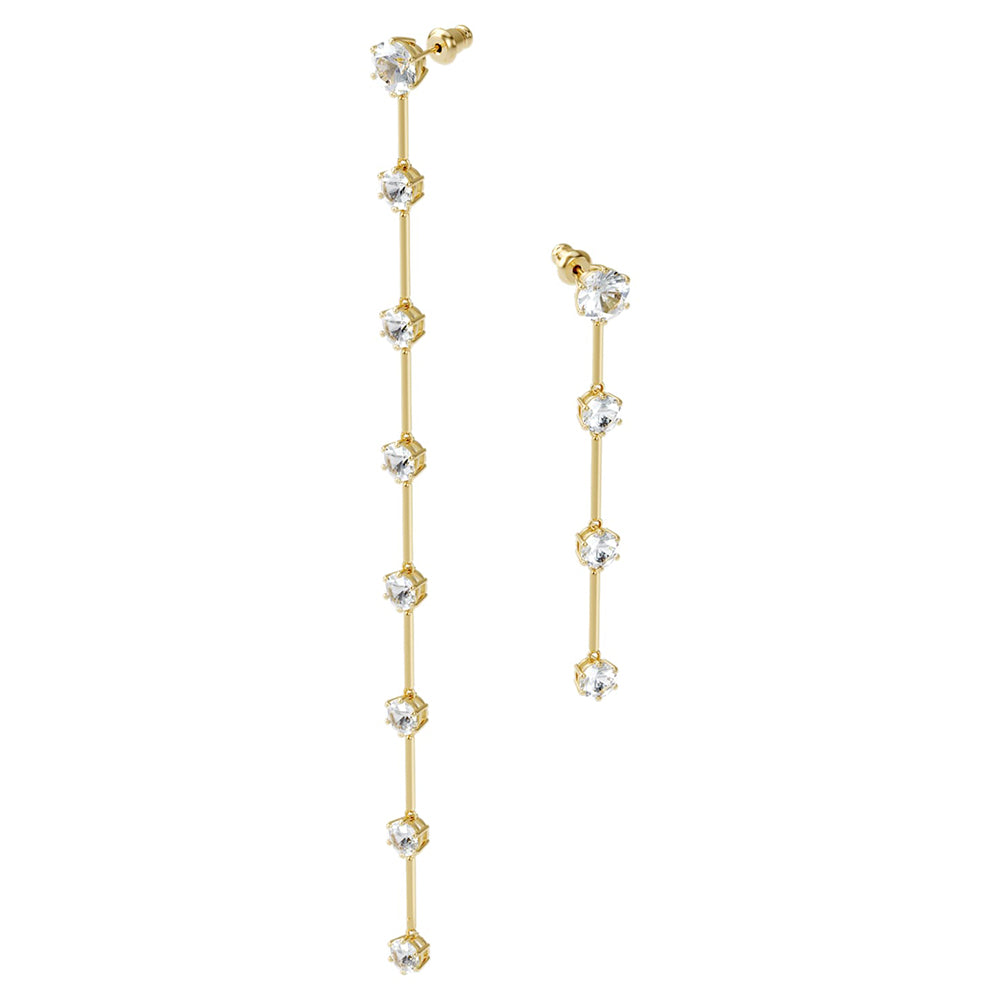 Swarovski 'Constella' Asymmetrical Gold Tone Earrings 560049