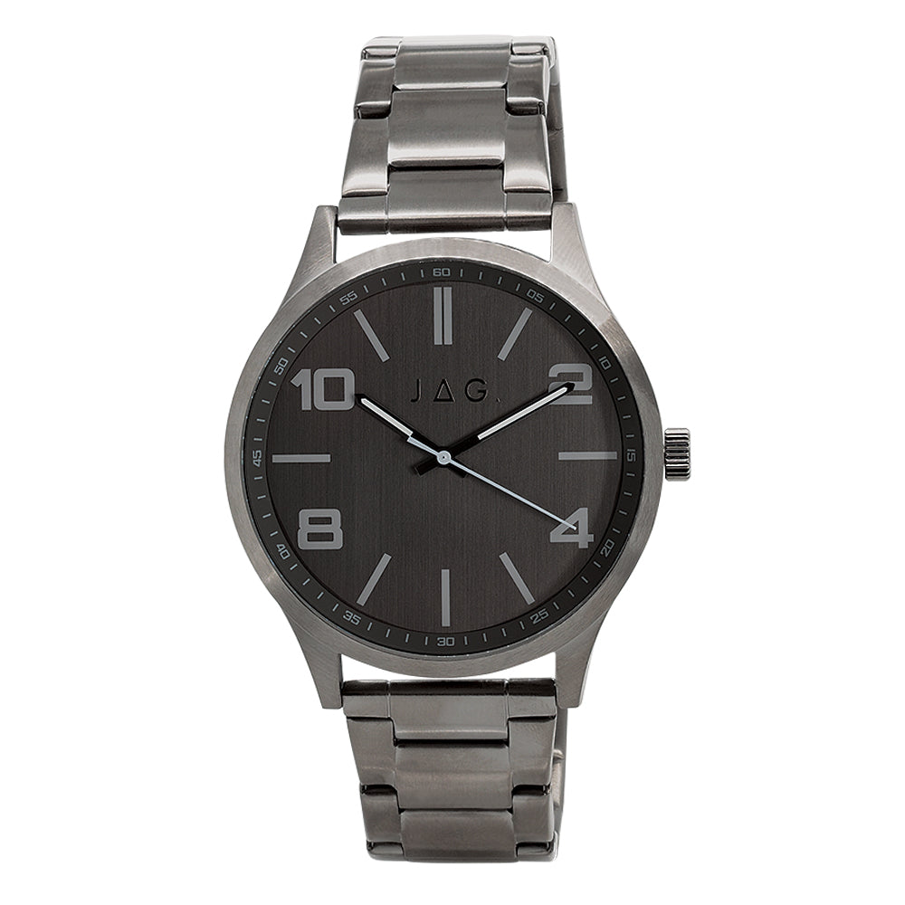 Jag 'Mitchell' Gunmetal Stainless Steel Watch J2486