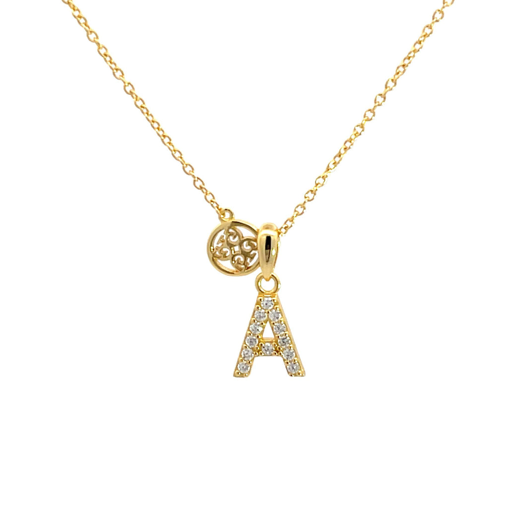 Georgini Gold Tone Cubic Zirconia 'G' Initial Pendant P894GG